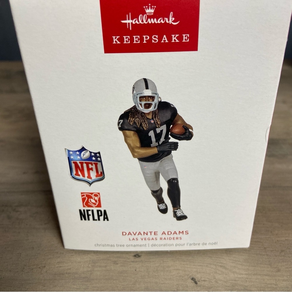 2024 Hallmark Ornament New‎ NFL Davante Adams Las Vegas Raiders Football 17
